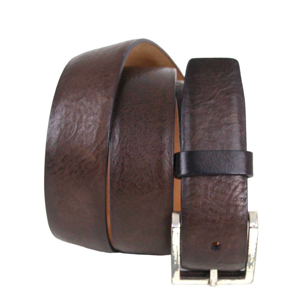 W. Kleinberg BROWN GENUINE LEATHER 1 3/8"Wd CASUAL DRESS MEN'S BELT Sz 36 (F6